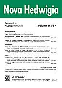 Cover image of: Nova Hedwigia Band 114 Heft 3-4