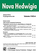 Cover image of: Nova Hedwigia Band 115 Heft 3-4