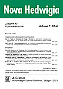 Cover image of: Nova Hedwigia Band 116 Heft 3-4