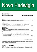 Cover image of: Nova Hedwigia Band 118 Heft 1-2