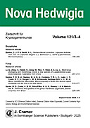 Cover image of: Nova Hedwigia Band 121 Heft 3-4