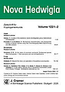 Image de couverture de: Nova Hedwigia Band 122 Heft 1-2