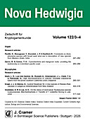 Cover image of: Nova Hedwigia Band 122 Heft 3-4