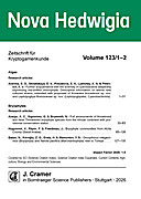 Cover image of: Nova Hedwigia Band 123 Heft 1-2