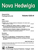 Cover image of: Nova Hedwigia Band 123 Heft 3-4