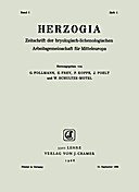 Cover image of: Herzogia Band 1 Heft 1