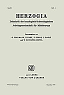 Cover image of: Herzogia Band 2 Heft 1