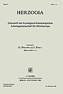 Cover image of: Herzogia Band 8 Heft 3-4