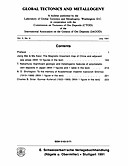 Cover image of: Global Tectonics and Metallogeny Volume 3 Number 4