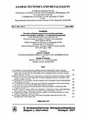 Cover image of: Global Tectonics and Metallogeny Volume 7 Number 3-4