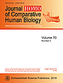 Cover image of: HOMO Volume 70 No 2