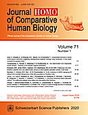 Cover image of: HOMO Volume 71 No 1