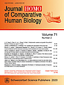 Cover image of: HOMO Volume 71 No 2