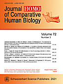 Cover image of: HOMO Volume 72 No 3