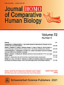 Cover image of: HOMO Volume 72 No 4