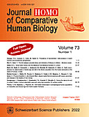 Cover image of: HOMO Volume 73 No 1
