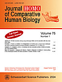 Cover image of: HOMO Volume 75 No 1