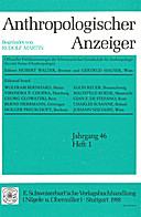 Cover image of: Anthropologischer Anzeiger Volume 46 No. 1