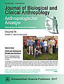 Cover image of: Anthropologischer Anzeiger Volume 74 No. 5