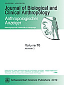 Cover image of: Anthropologischer Anzeiger Volume 76 No. 2