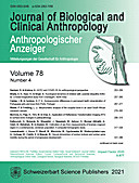 Cover image of: Anthropologischer Anzeiger Volume 78 No. 4