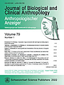 Cover image of: Anthropologischer Anzeiger Volume 79 No. 1