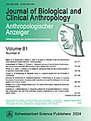 Cover image of: Anthropologischer Anzeiger Volume 81 No. 4