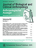 Cover image of: Anthropologischer Anzeiger Volume 82 No. 1
