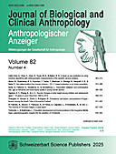 Cover image of: Anthropologischer Anzeiger Volume 82 No. 4