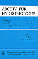 Cover image of: Archiv für Hydrobiologie Volume 68 Number 3