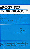 Cover image of: Fundamental and Applied Limnology Volume 68 Number 4