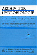 Cover image of: Fundamental and Applied Limnology Volume 103 Number 1