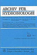 Cover image of: Fundamental and Applied Limnology Volume 103 Number 2