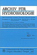 Cover image of: Fundamental and Applied Limnology Volume 103 Number 3