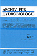 Cover image of: Fundamental and Applied Limnology Volume 103 Number 4