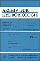 Cover image of: Algological Studies/Archiv für Hydrobiologie, Supplement Volumes No. 17