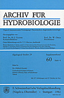 Cover image of: Algological Studies/Archiv für Hydrobiologie, Supplement Volumes No. 29