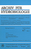 Cover image of: Algological Studies/Archiv für Hydrobiologie, Supplement Volumes No. 36