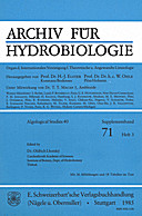 Cover image of: Algological Studies/Archiv für Hydrobiologie, Supplement Volumes No. 40