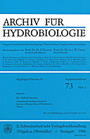 Cover image of: Algological Studies/Archiv für Hydrobiologie, Supplement Volumes No. 43
