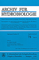 Cover image of: Algological Studies/Archiv für Hydrobiologie, Supplement Volumes No. 49