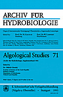 Cover image of: Algological Studies/Archiv für Hydrobiologie, Supplement Volumes No. 71