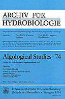 Cover image of: Algological Studies/Archiv für Hydrobiologie, Supplement Volumes No. 74