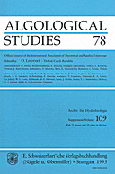Cover image of: Algological Studies/Archiv für Hydrobiologie, Supplement Volumes No. 78