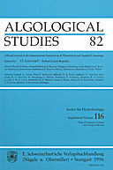 Cover image of: Algological Studies/Archiv für Hydrobiologie, Supplement Volumes No. 82