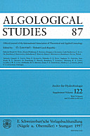 Cover image of: Algological Studies/Archiv für Hydrobiologie, Supplement Volumes No. 87