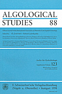 Cover image of: Algological Studies/Archiv für Hydrobiologie, Supplement Volumes No. 88