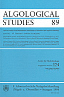 Cover image of: Algological Studies/Archiv für Hydrobiologie, Supplement Volumes No. 89