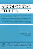 Cover image of: Algological Studies/Archiv für Hydrobiologie, Supplement Volumes No. 91