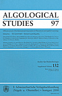Cover image of: Algological Studies/Archiv für Hydrobiologie, Supplement Volumes No. 97